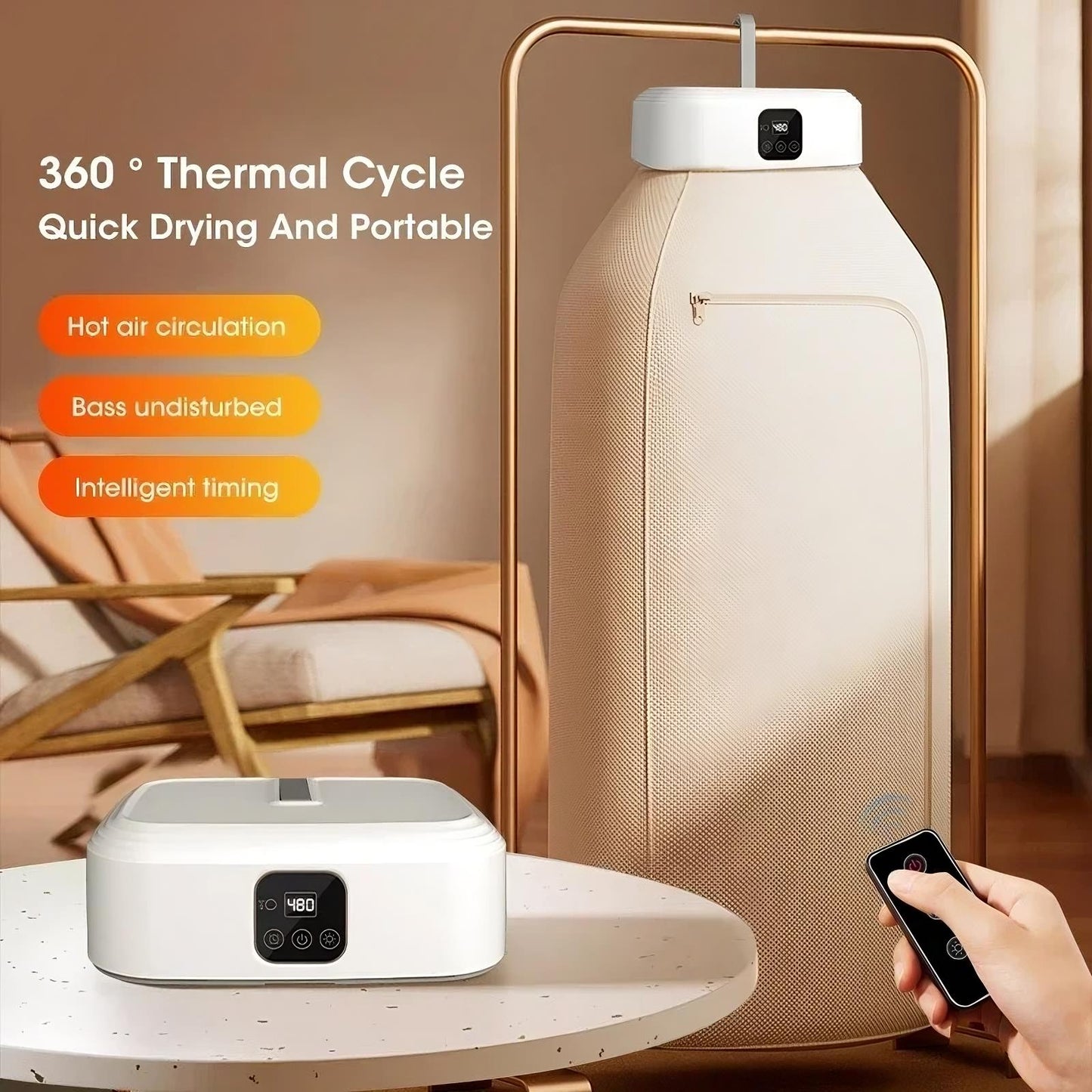 Mini sèche-linge électrique silencieux idéal pour petits espaces  XneXorax